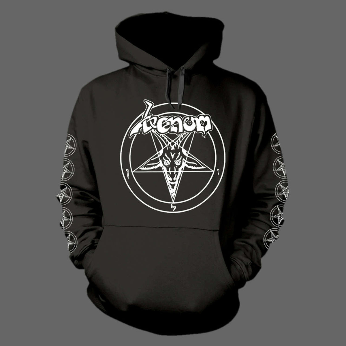 Venom - White Logo & Sigil of Baphomet (Hoodie)