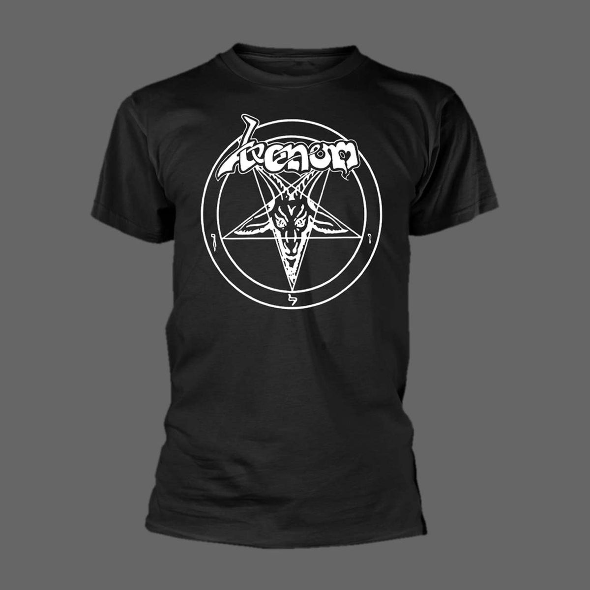 Venom - White Logo & Sigil of Baphomet (T-Shirt)