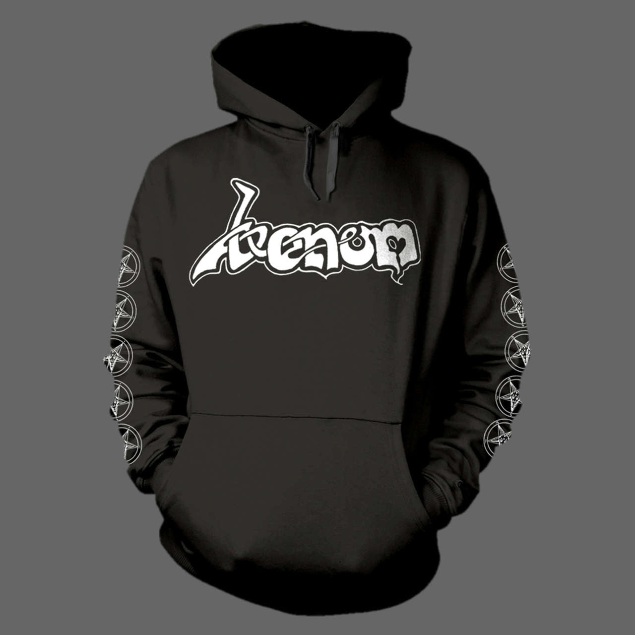 Venom - White Old Logo (Hoodie)