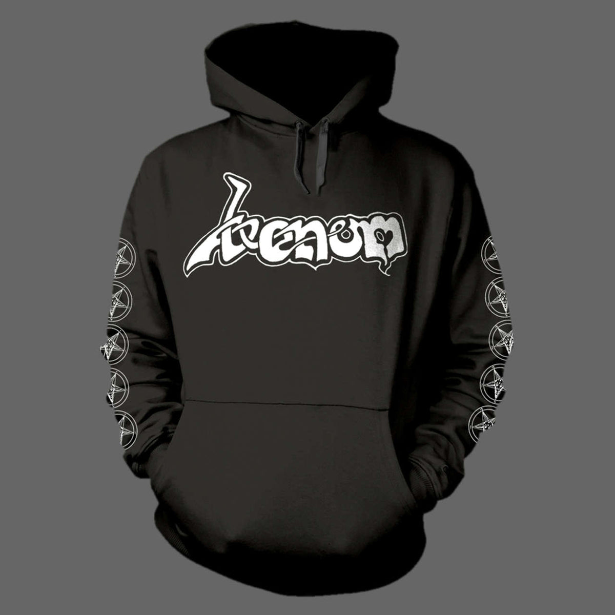 Venom - White Old Logo (Hoodie)