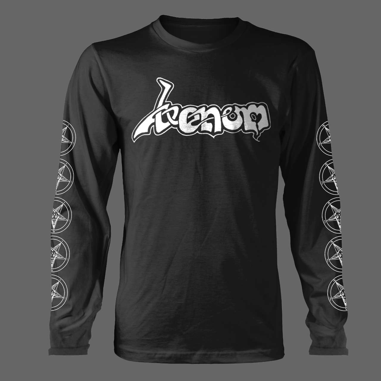 Venom - White Old Logo (Long Sleeve T-Shirt)