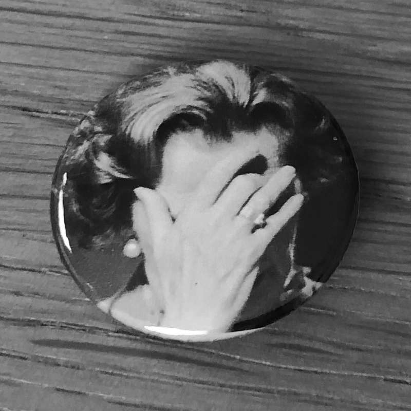 Waiting for Margaret to Go (Badge)