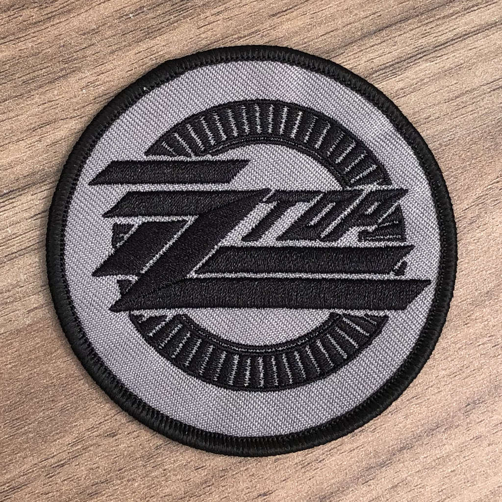 ZZ Top - Black Logo (Circle) (Embroidered Patch)