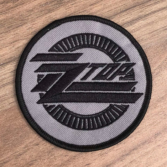 ZZ Top - Black Logo (Circle) (Embroidered Patch)