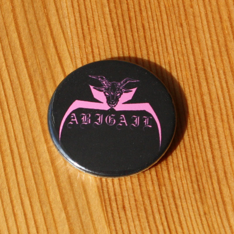 Abigail - Logo (Pink on Black) (Badge)