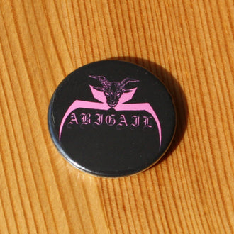 Abigail - Logo (Pink on Black) (Badge)
