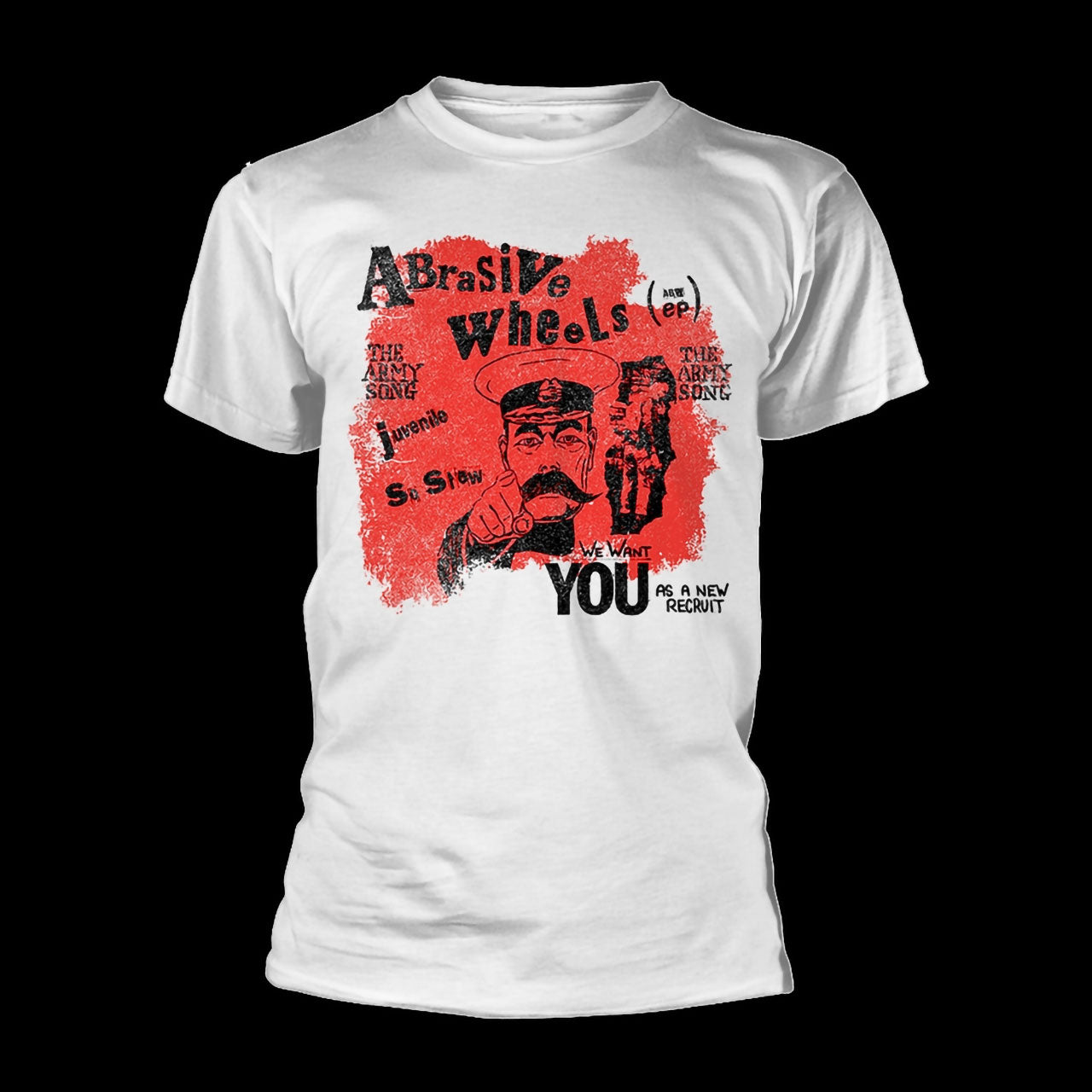 Abrasive Wheels - Army Song (White) (T-Shirt)