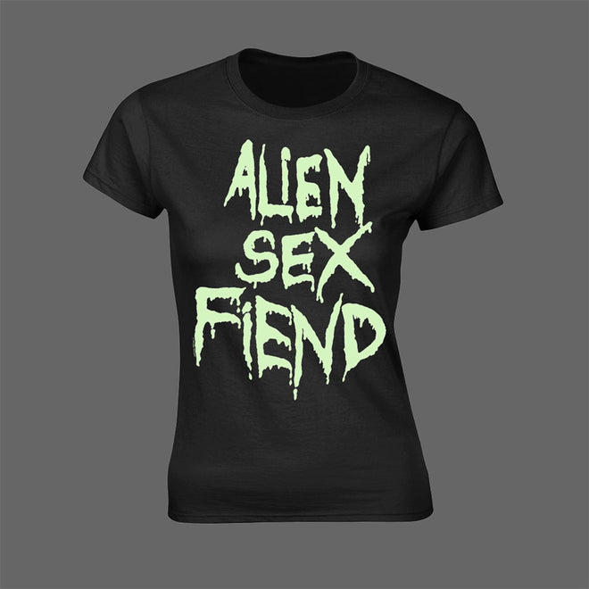 Alien Sex Fiend - Logo (Glow) (Women's T-Shirt)