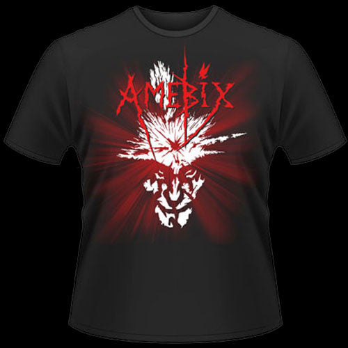 Amebix - Red Logo / Splat Head (T-Shirt)