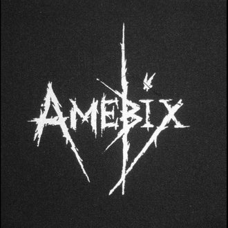 Amebix - White Logo (Leather) (Printed Patch)