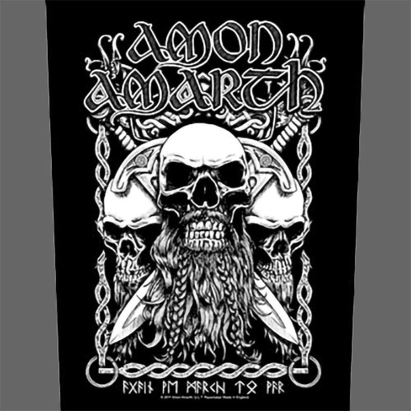 Amon Amarth - Bearded Skulls (Backpatch)