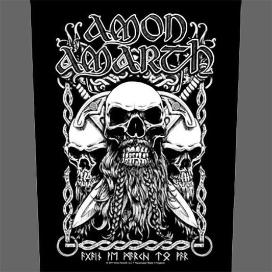 Amon Amarth - Bearded Skulls (Backpatch)
