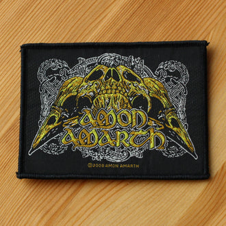 Amon Amarth - Logo & Raven Skull (Woven Patch)