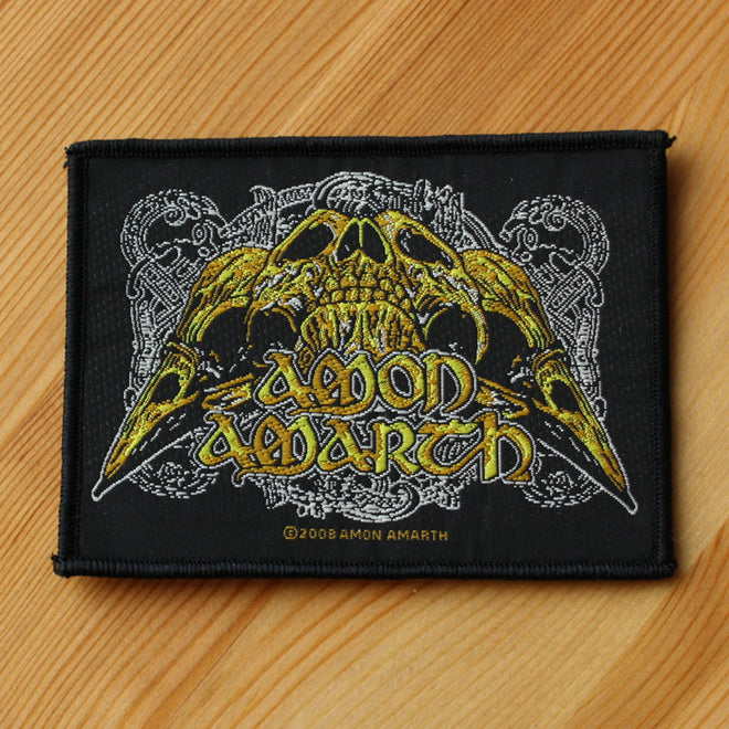 Amon Amarth - Logo & Raven Skull (Woven Patch)