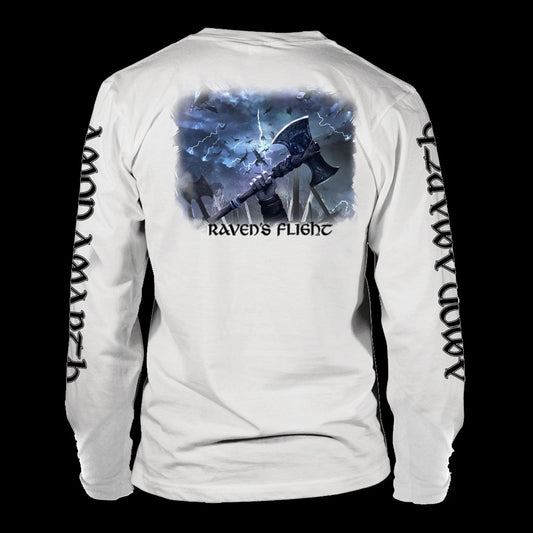 Amon Amarth - Raven's Flight (White) (Long Sleeve T-Shirt)