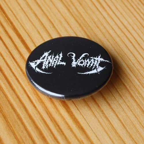 Anal Vomit - White Logo (Badge)