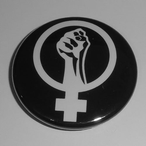 Anarcha-Feminism Symbol (White) (Badge)