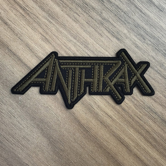 Anthrax - Brown Logo (Cutout) (Embroidered Patch)
