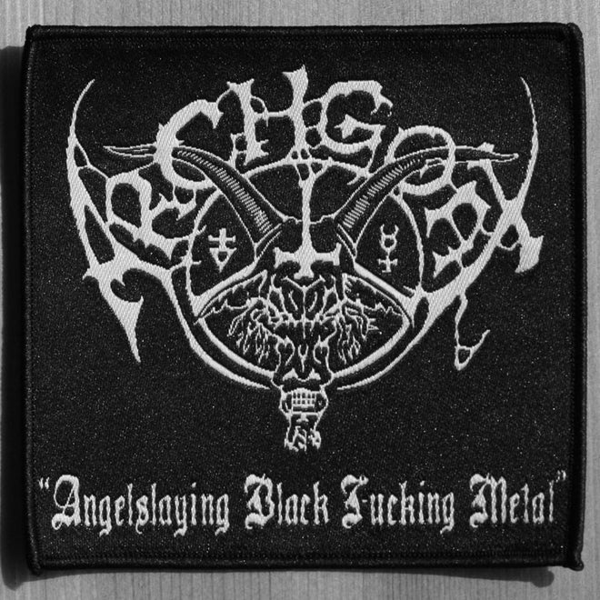 Archgoat - White Logo / Angelslaying Black Fucking Metal (Woven Patch)