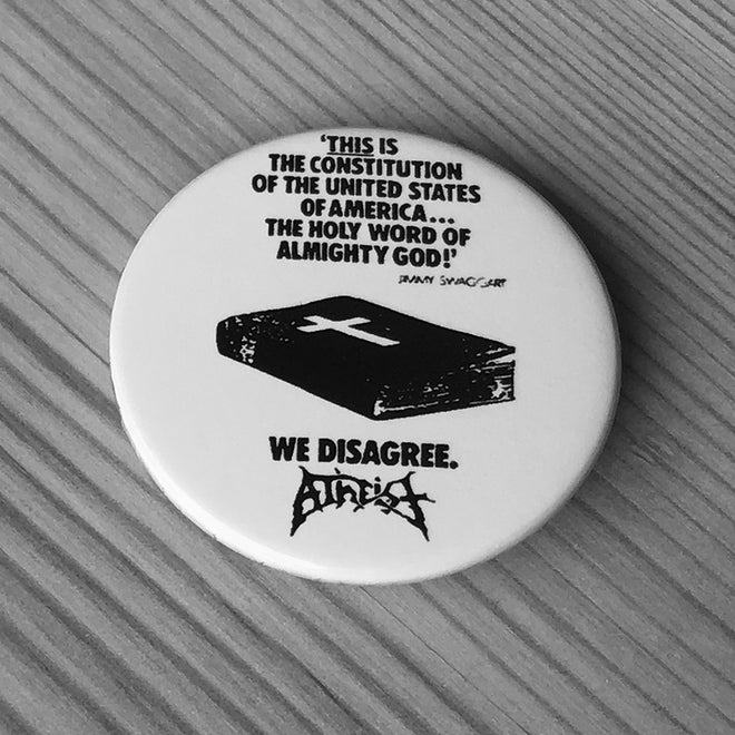 Atheist - We Disagree (Badge)