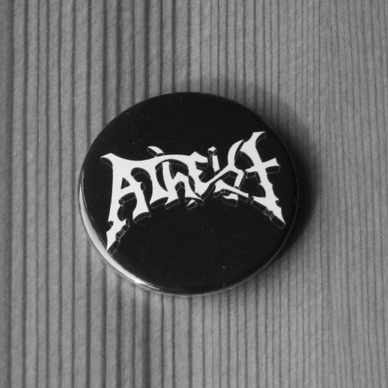 Atheist - White Logo (Badge)