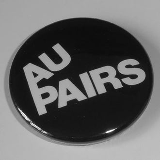 Au Pairs - White Logo (Badge)