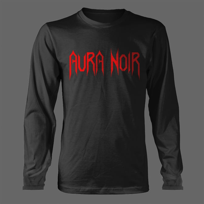 Aura Noir - Red Logo (Long Sleeve T-Shirt)