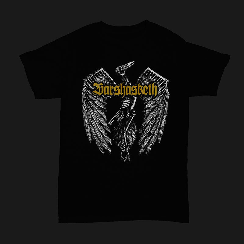 Barshasketh - Crow (Gold Logo) (T-Shirt)