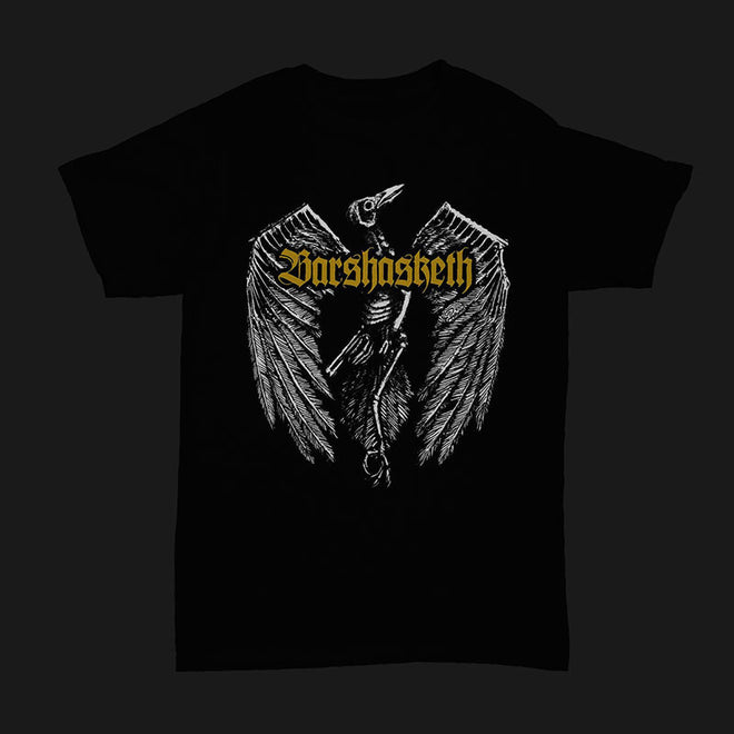 Barshasketh - Crow (Gold Logo) (T-Shirt)