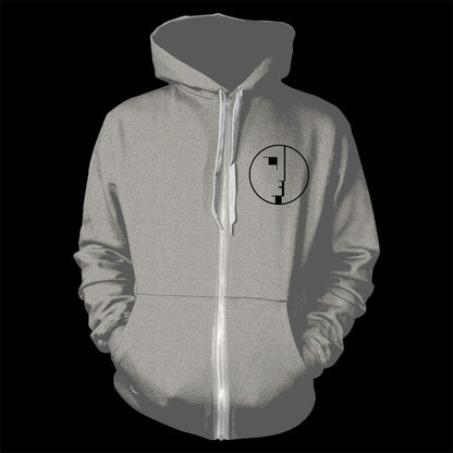 Bauhaus - Logo (Grey) (Full Zip Hoodie)