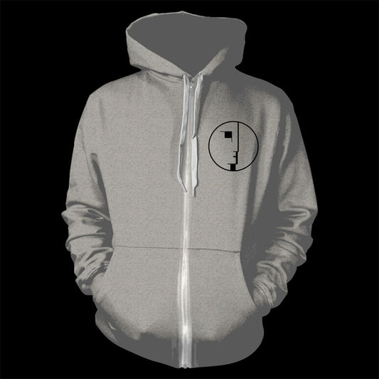 Bauhaus - Logo (Grey) (Full Zip Hoodie)