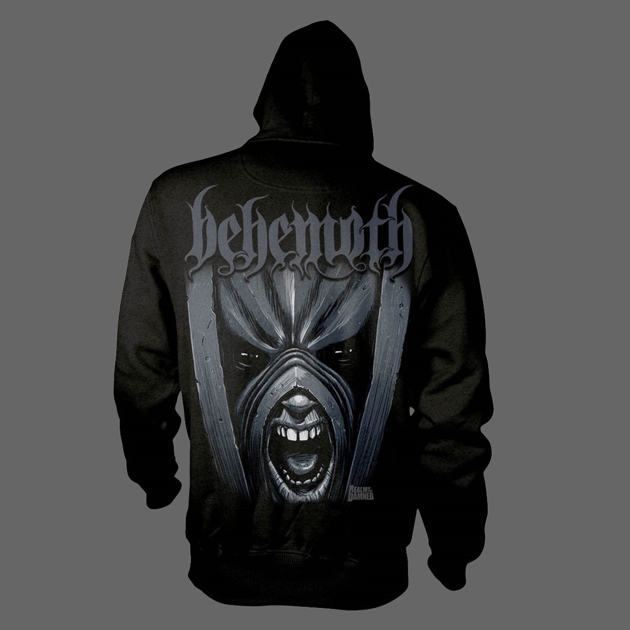 Behemoth - Realm of the Damned (Grey Logo) (Full Zip Hoodie)