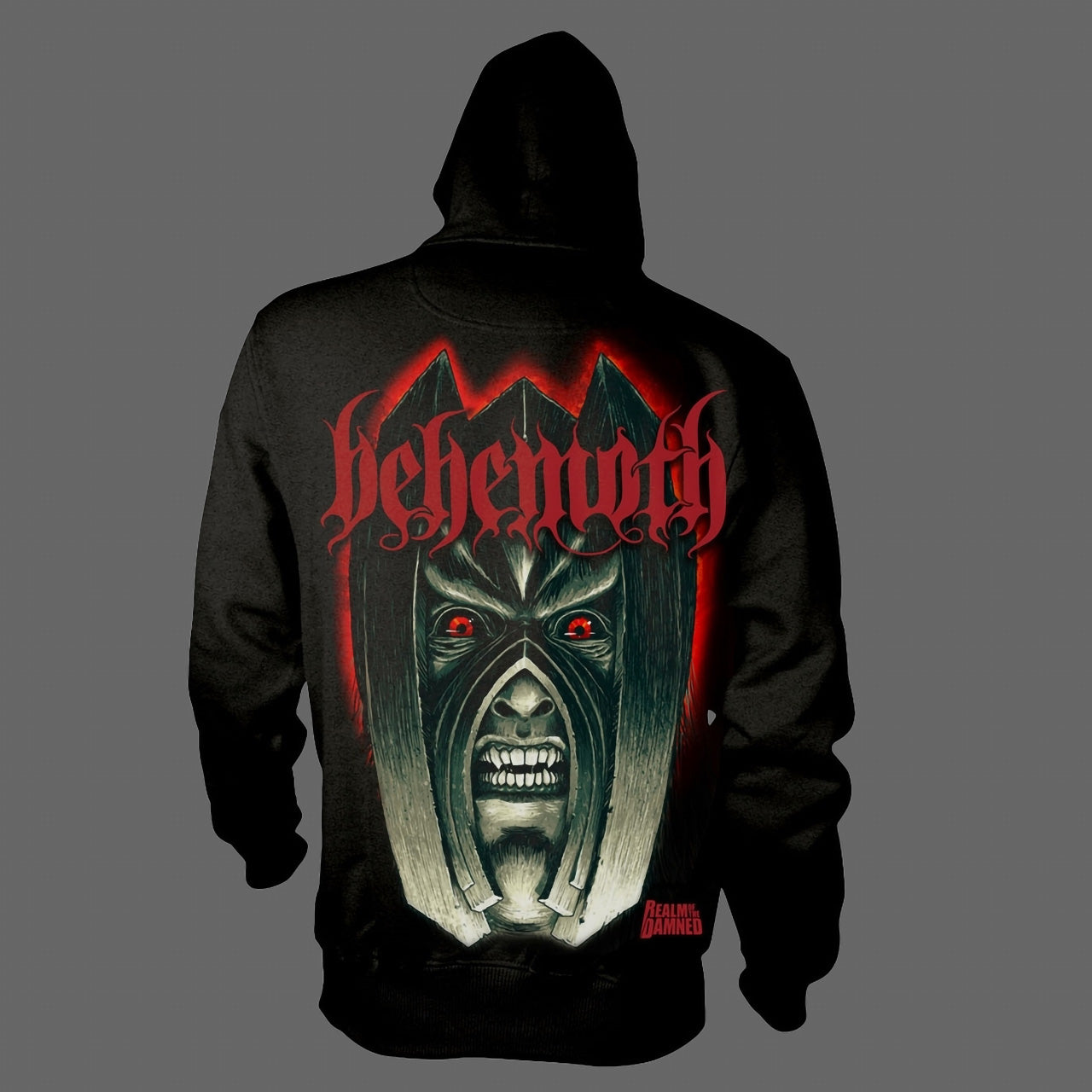 Behemoth - Realm of the Damned (Red Logo) (Full Zip Hoodie)