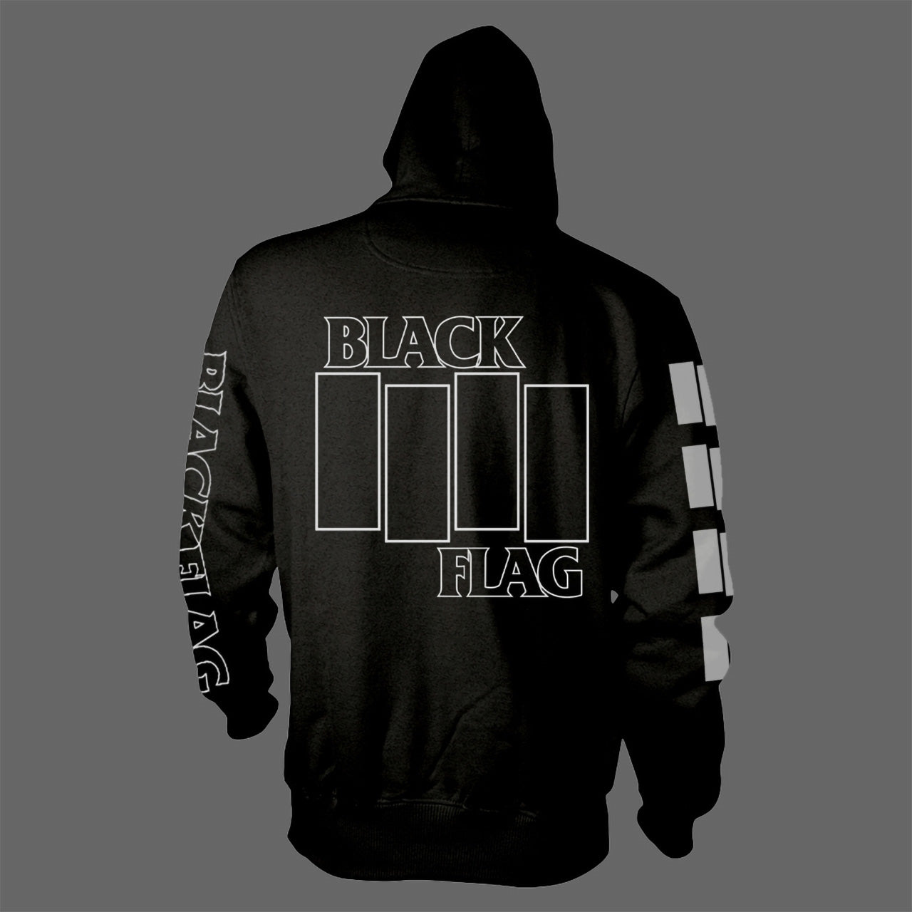 Black Flag - Logo (Full Zip Hoodie)