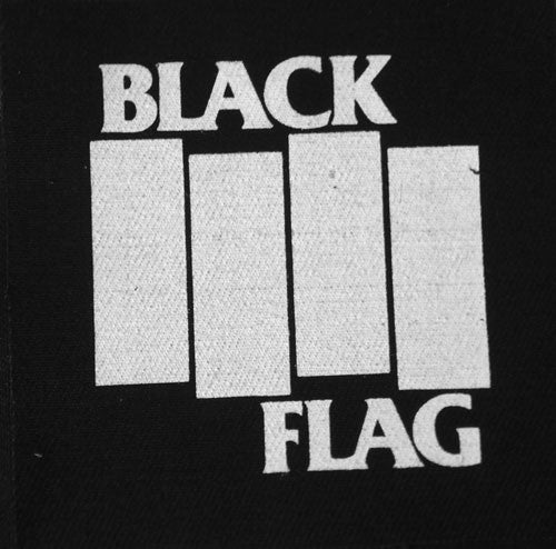 Black Flag - White Logo (Printed Patch)