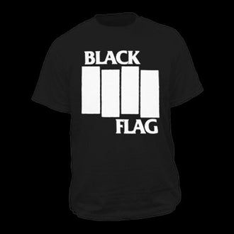 Black Flag - White Logo (T-Shirt)
