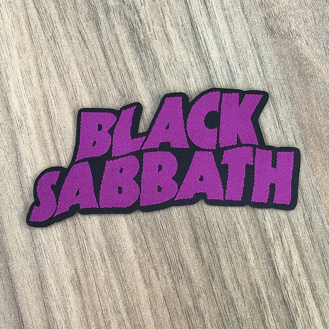 Black Sabbath - Purple Logo (Cutout) (Woven Patch)