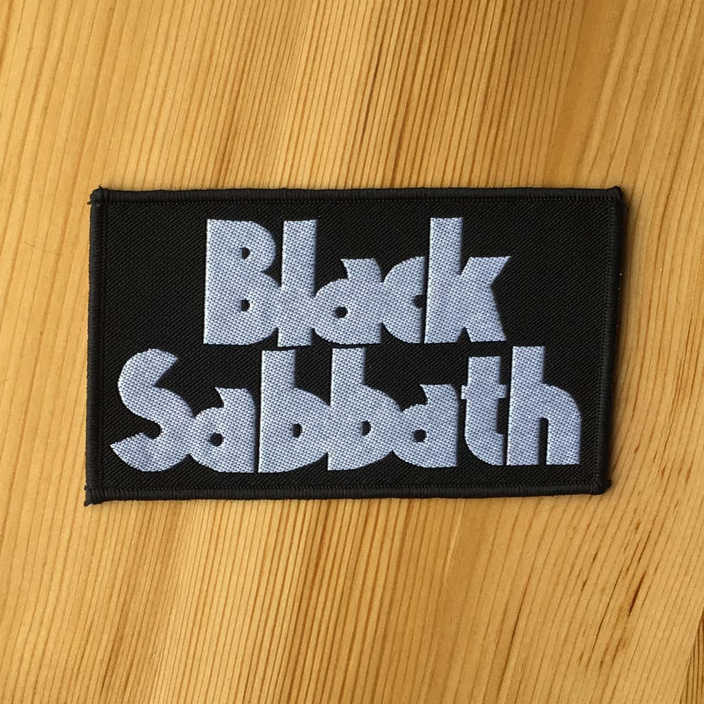 Black Sabbath - White Logo (Woven Patch)