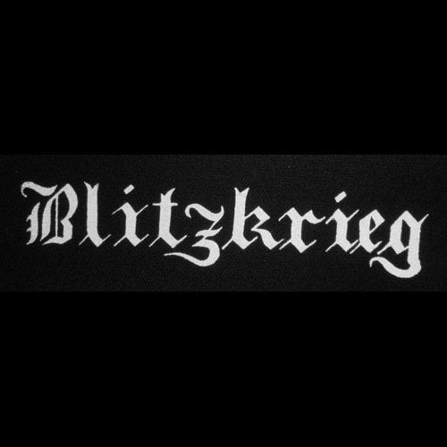 Blitzkrieg - White Logo (Printed Patch)