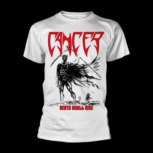 Cancer - Death Shall Rise (White) (T-Shirt)