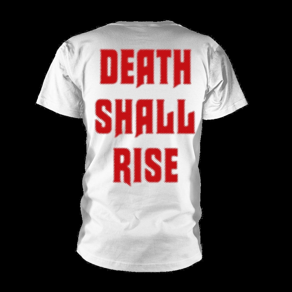 Cancer - Death Shall Rise (White) (T-Shirt)