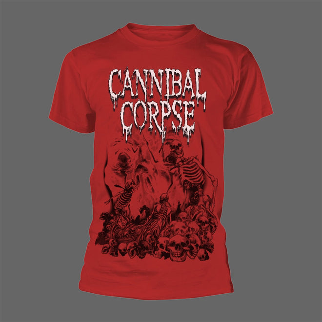 Cannibal Corpse - Pile of Skulls (Red) (T-Shirt)