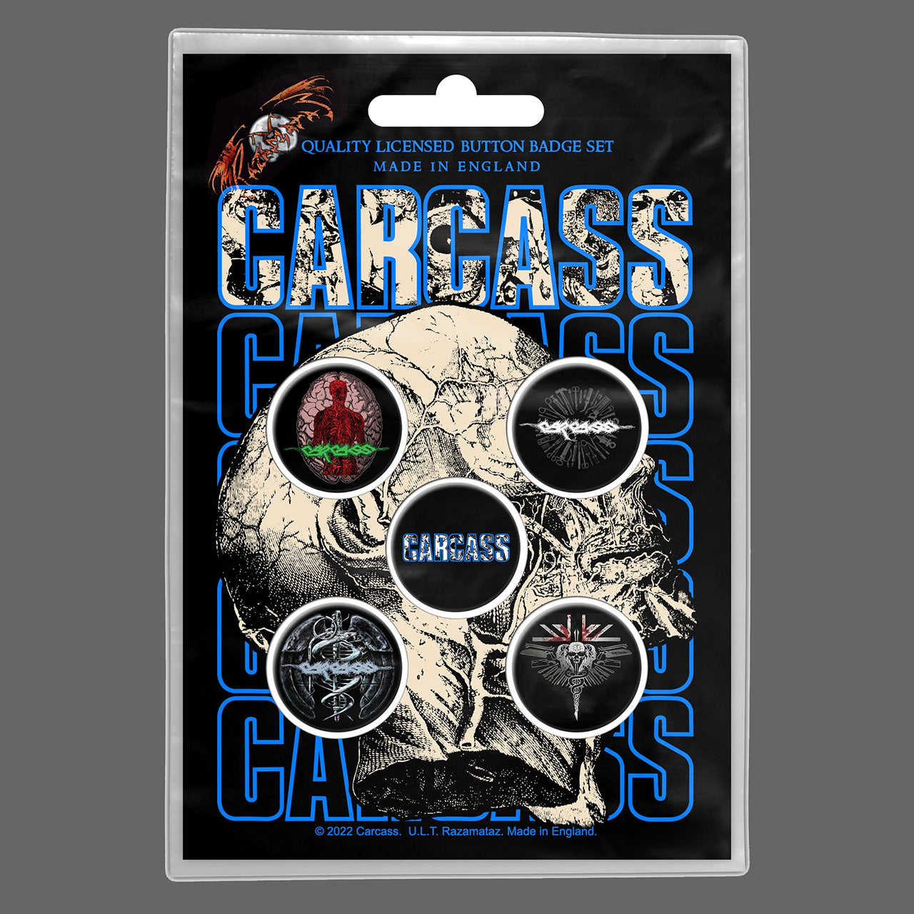 Carcass - Necroticism (Head) (Badge Pack)