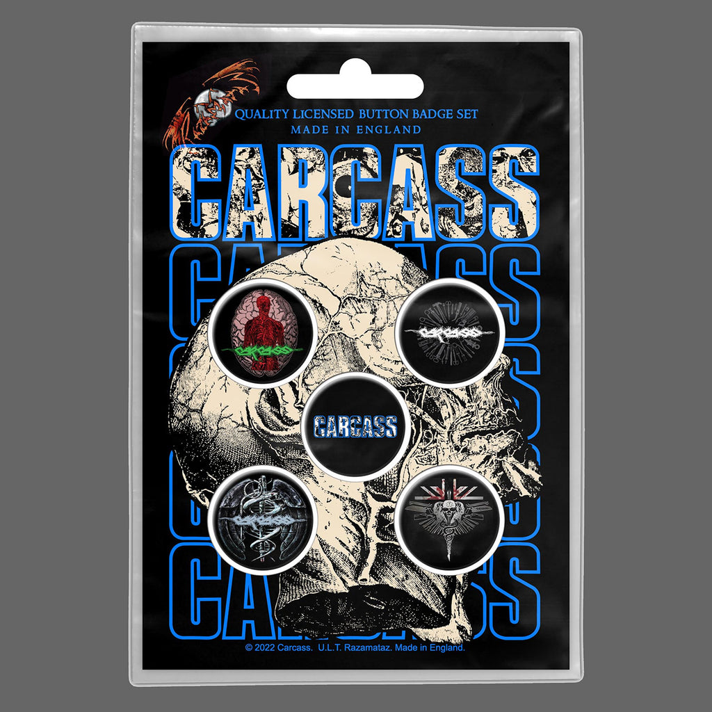 Carcass - Necroticism (Head) (Badge Pack)