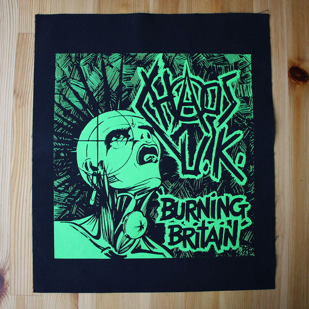 Chaos UK - Burning Britain (Backpatch)