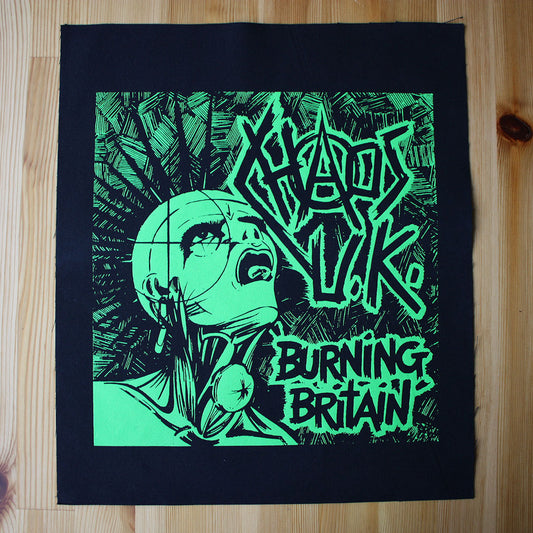 Chaos UK - Burning Britain (Backpatch)