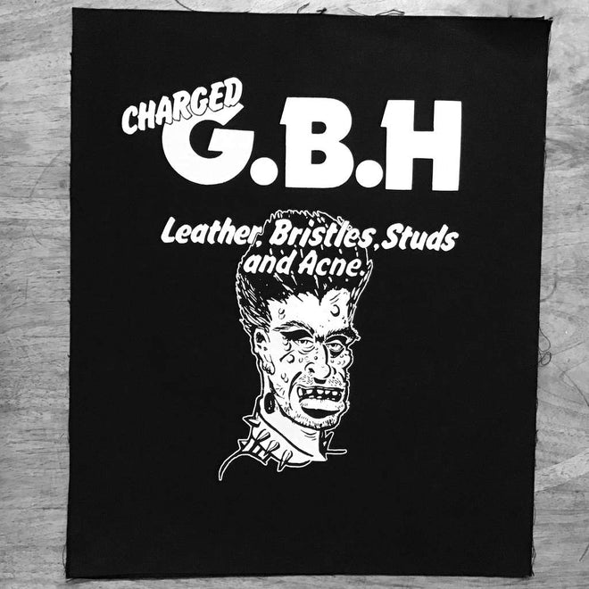 Charged GBH - Leather, Bristles, Studs and Acne (Backpatch)