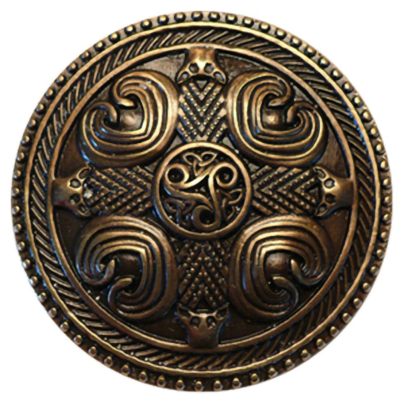 Chest Plate (Antique Brass) (Metal Pin)