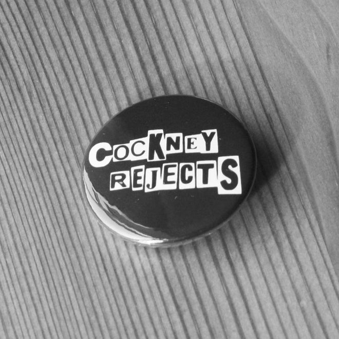 Cockney Rejects - White Logo (Badge)