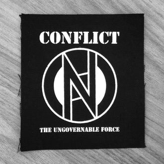 Conflict - Logo / The Ungovernable Force (Printed Patch)